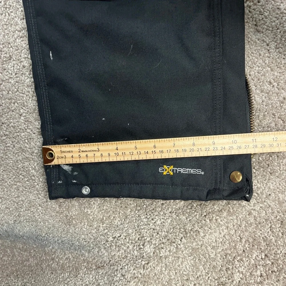 Carhartt Extremes Arctic Bib Overalls Mens 34x30 Black R33 BLK Cordura Insulated - Picture 10 of 12